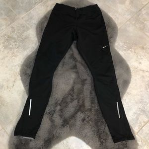 Nike Running Leggings with Zip Ankles XS
